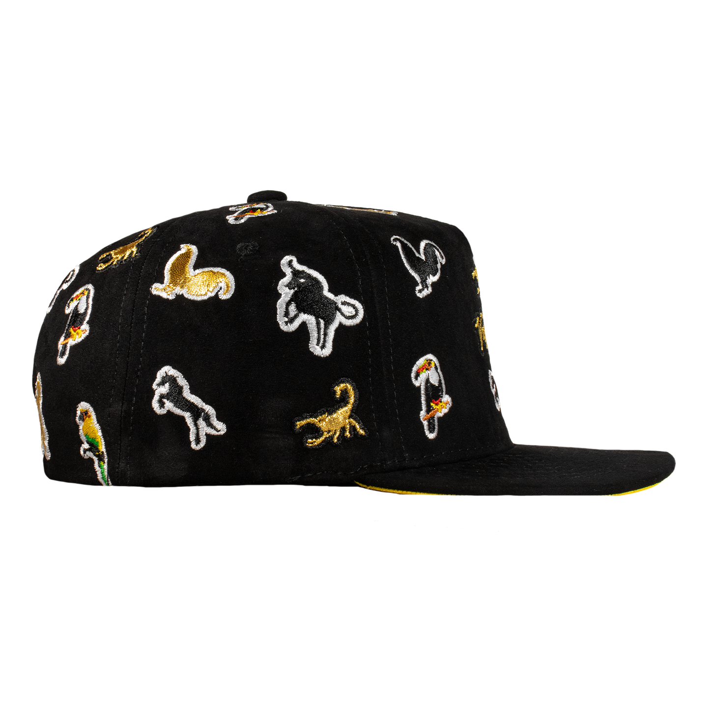 Animals Full Embroidery Black