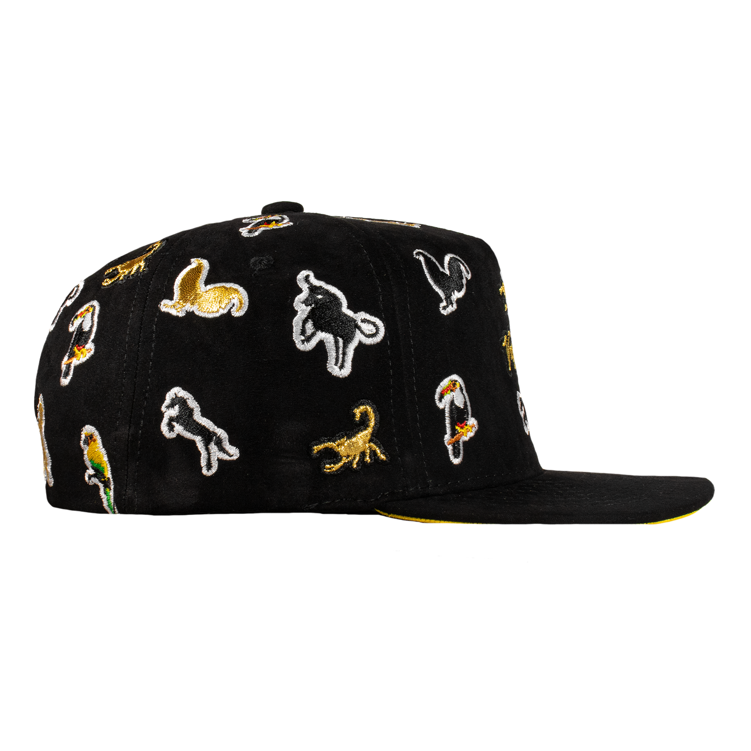 Animals Full Embroidery Black