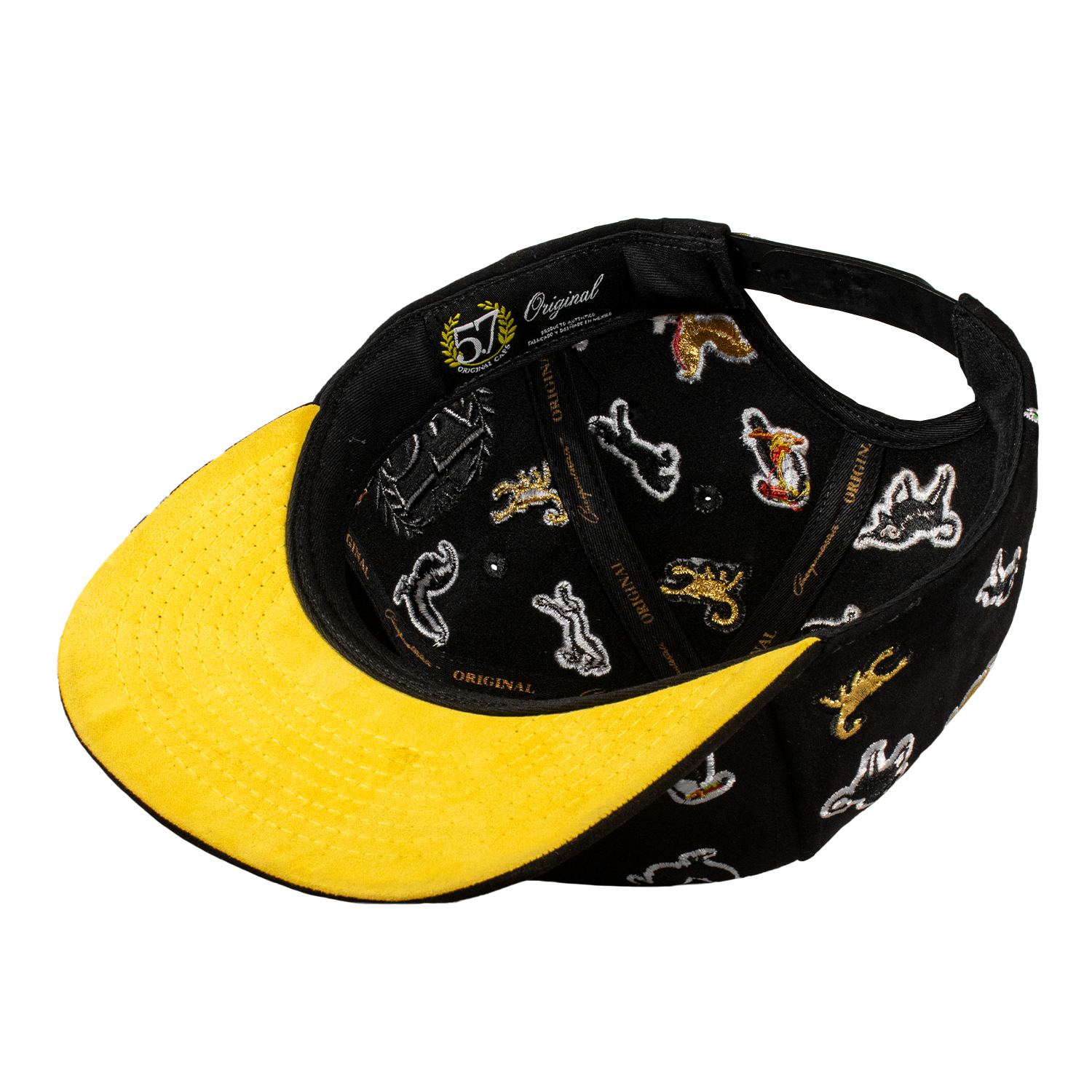 Animals Full Embroidery Black