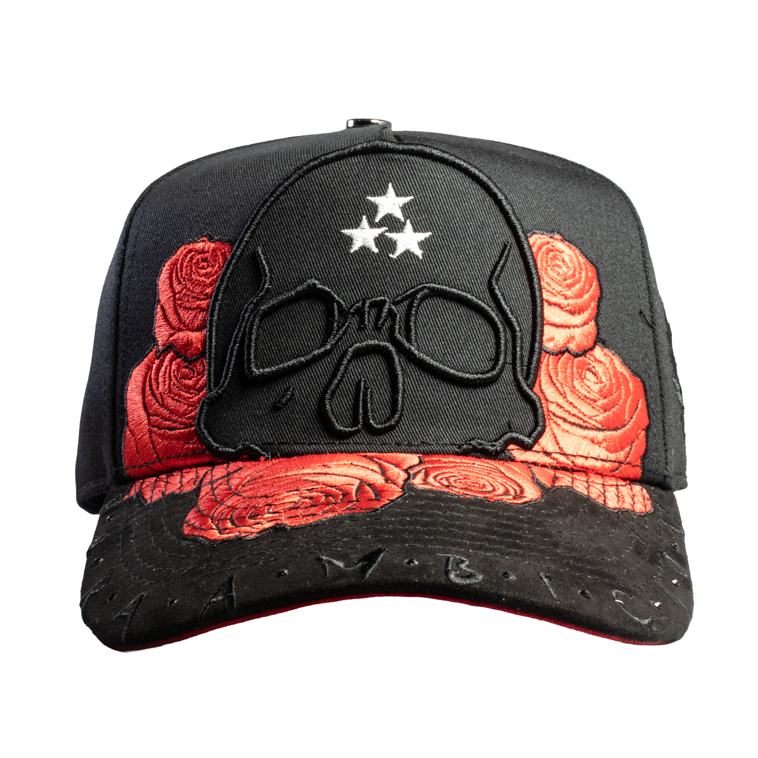 Pura Ambicion Skull Roses Black