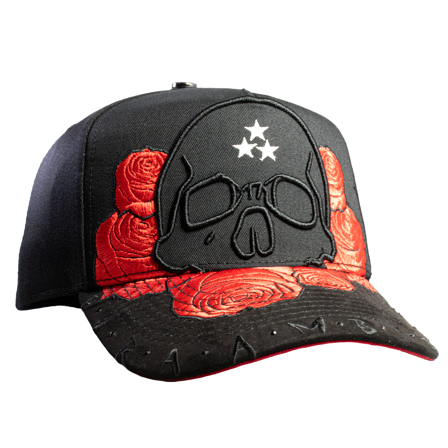Pura Ambicion Skull Roses Black