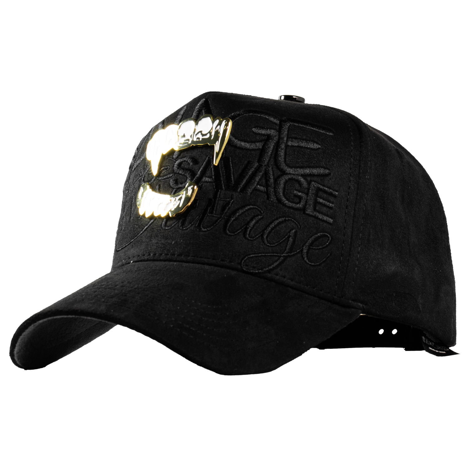 Metal Gold Savage Fangs Black & Grey