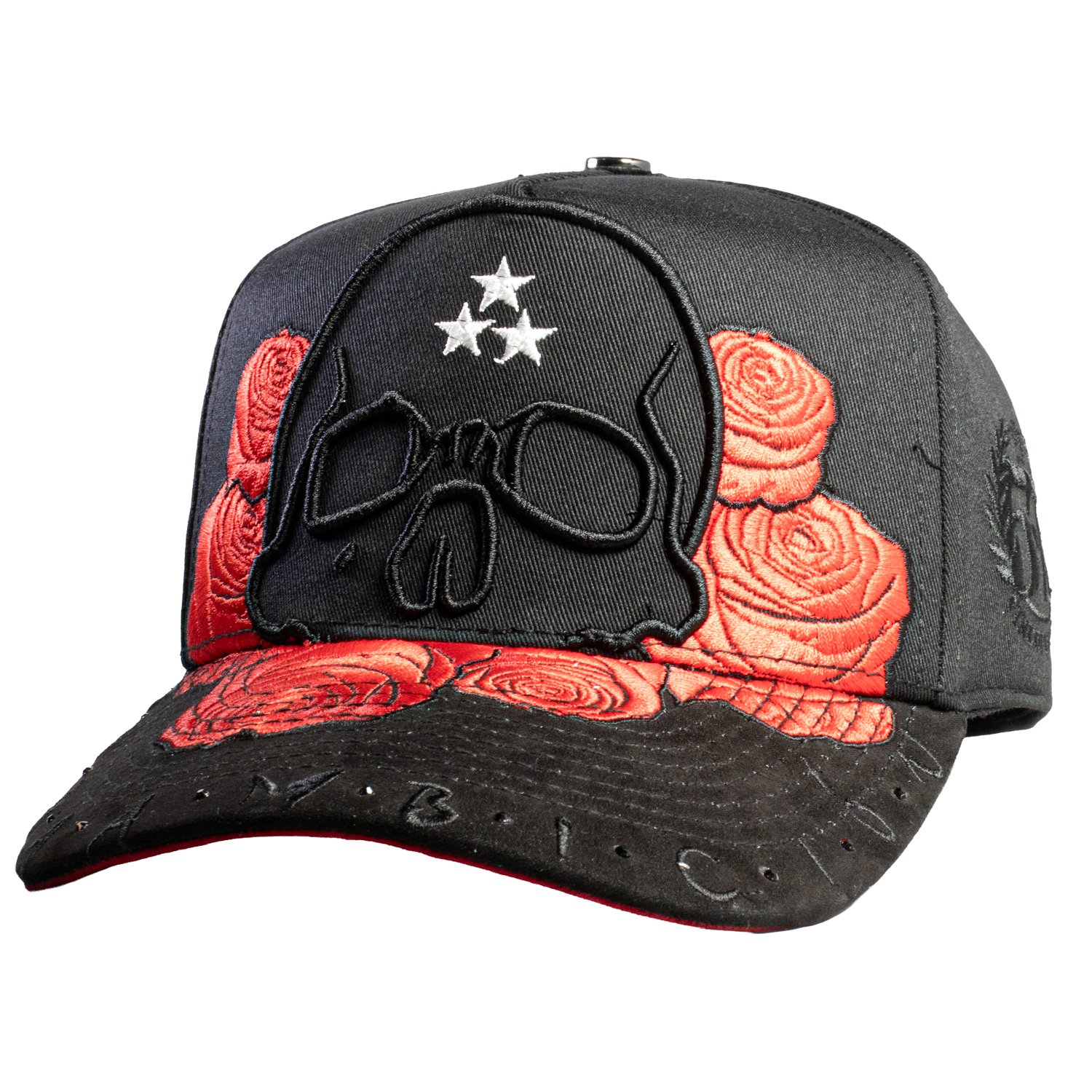 Pura Ambicion Skull Roses Black