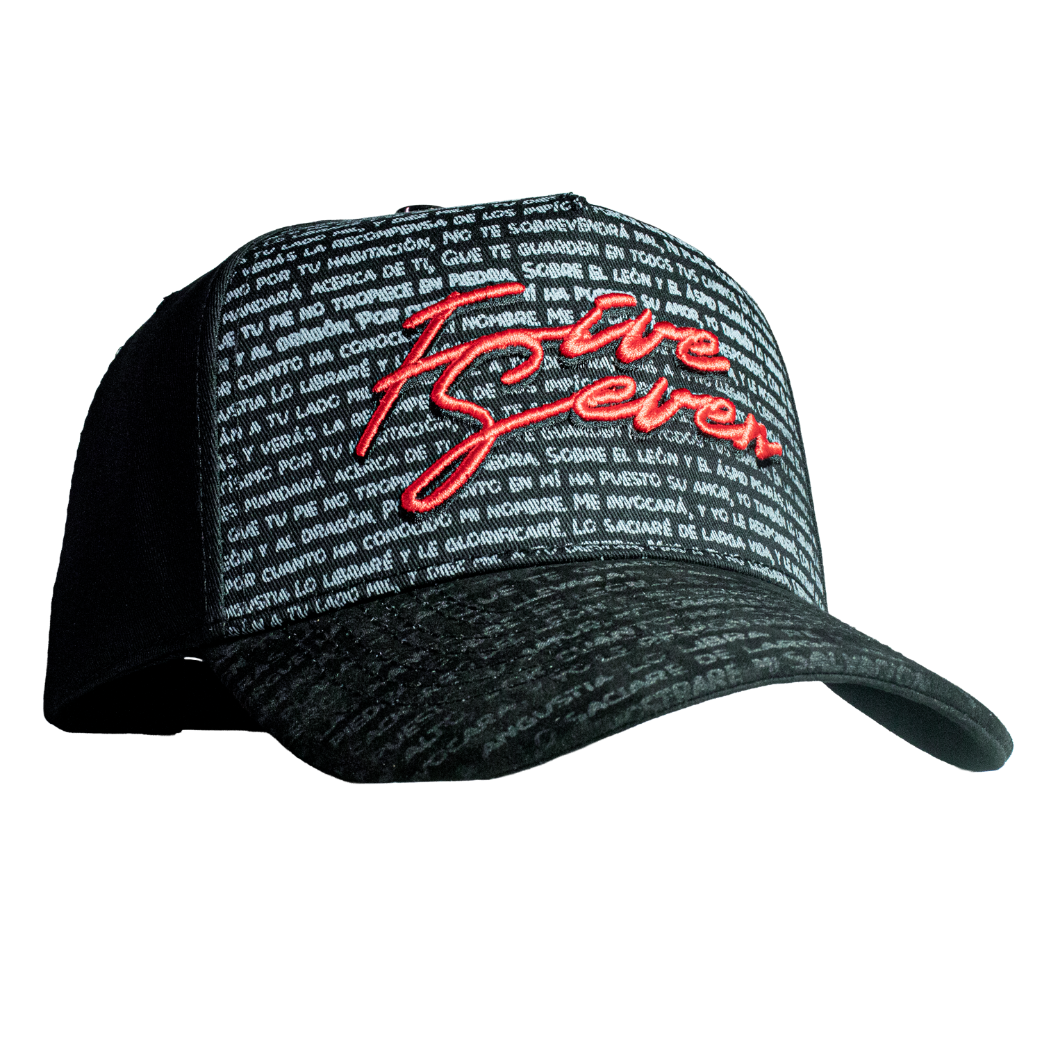 Five Seven Letters Black & Red