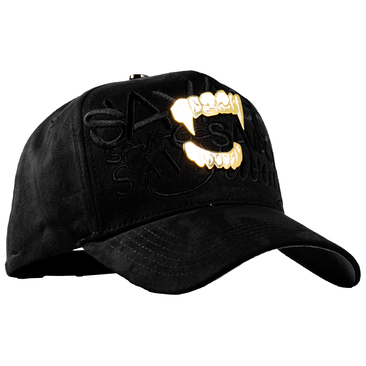 Metal Gold Savage Fangs Black & Grey