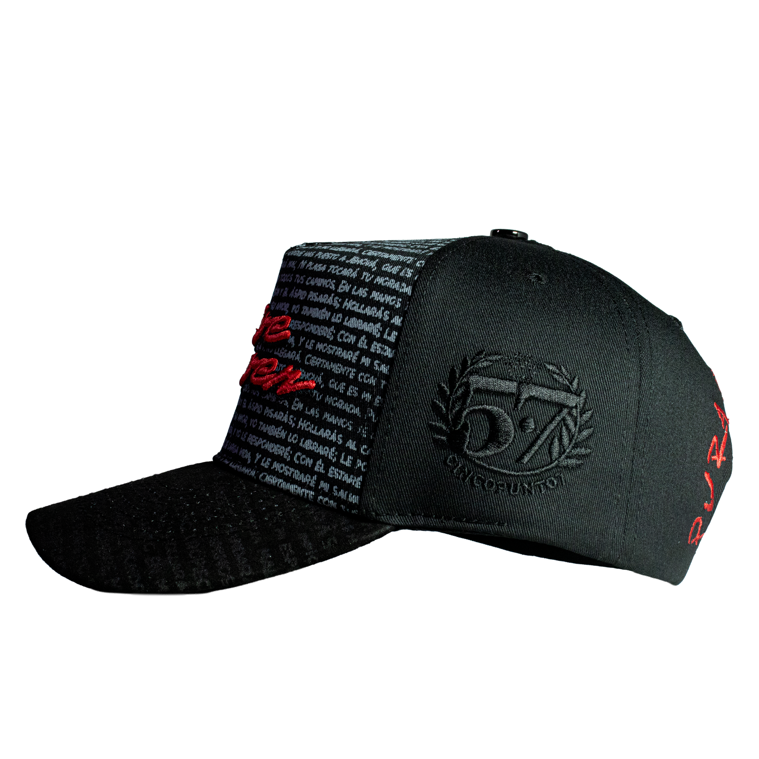 Five Seven Letters Black & Red