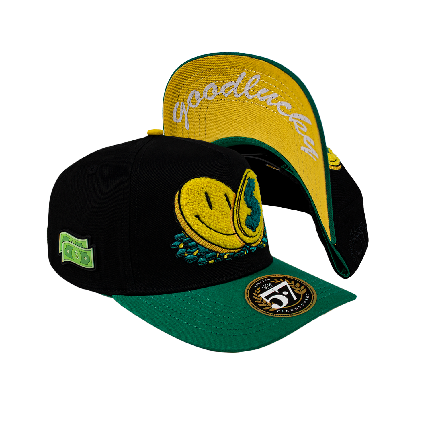 Good Lucky Black & Green Curva