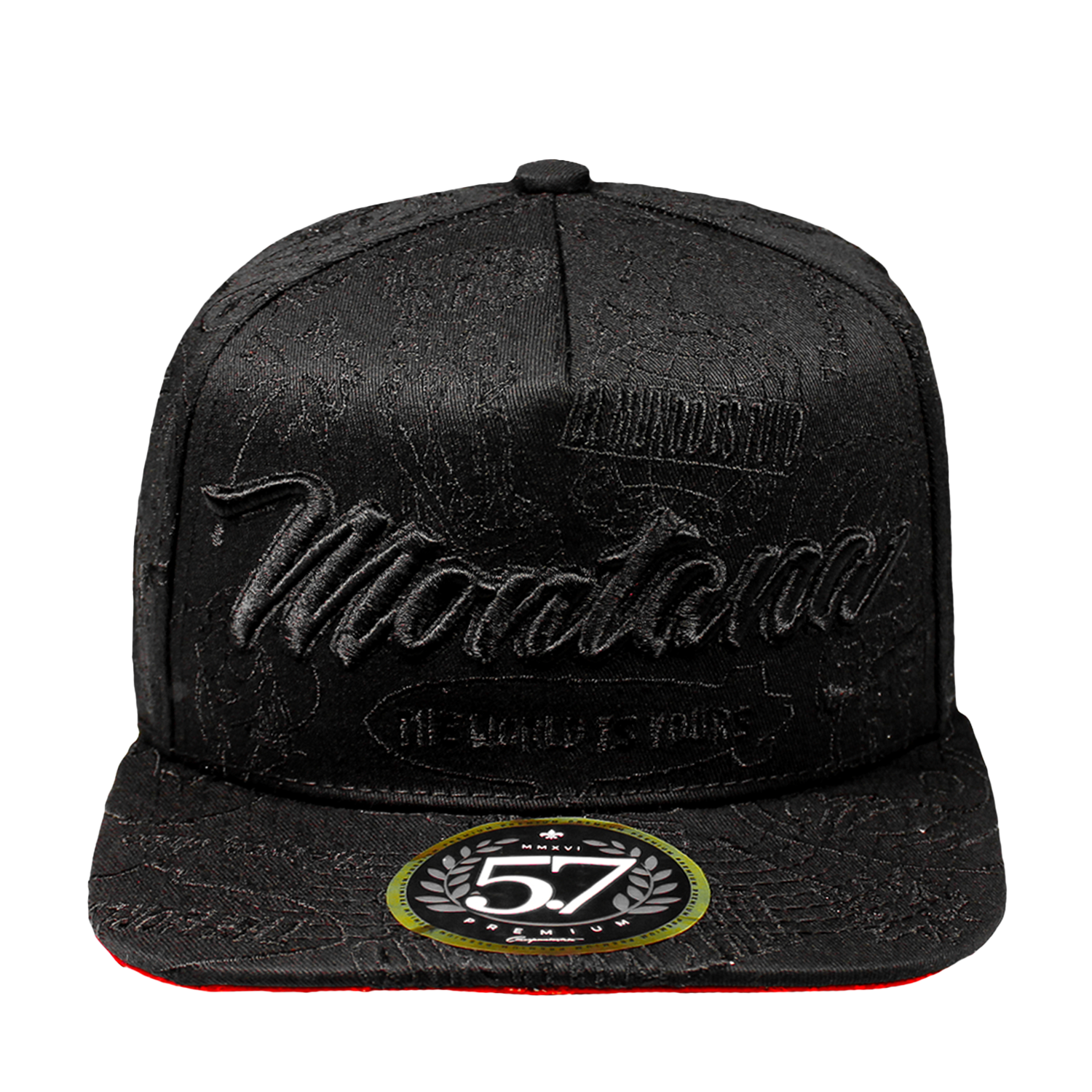 Montana Full Embroidery Black
