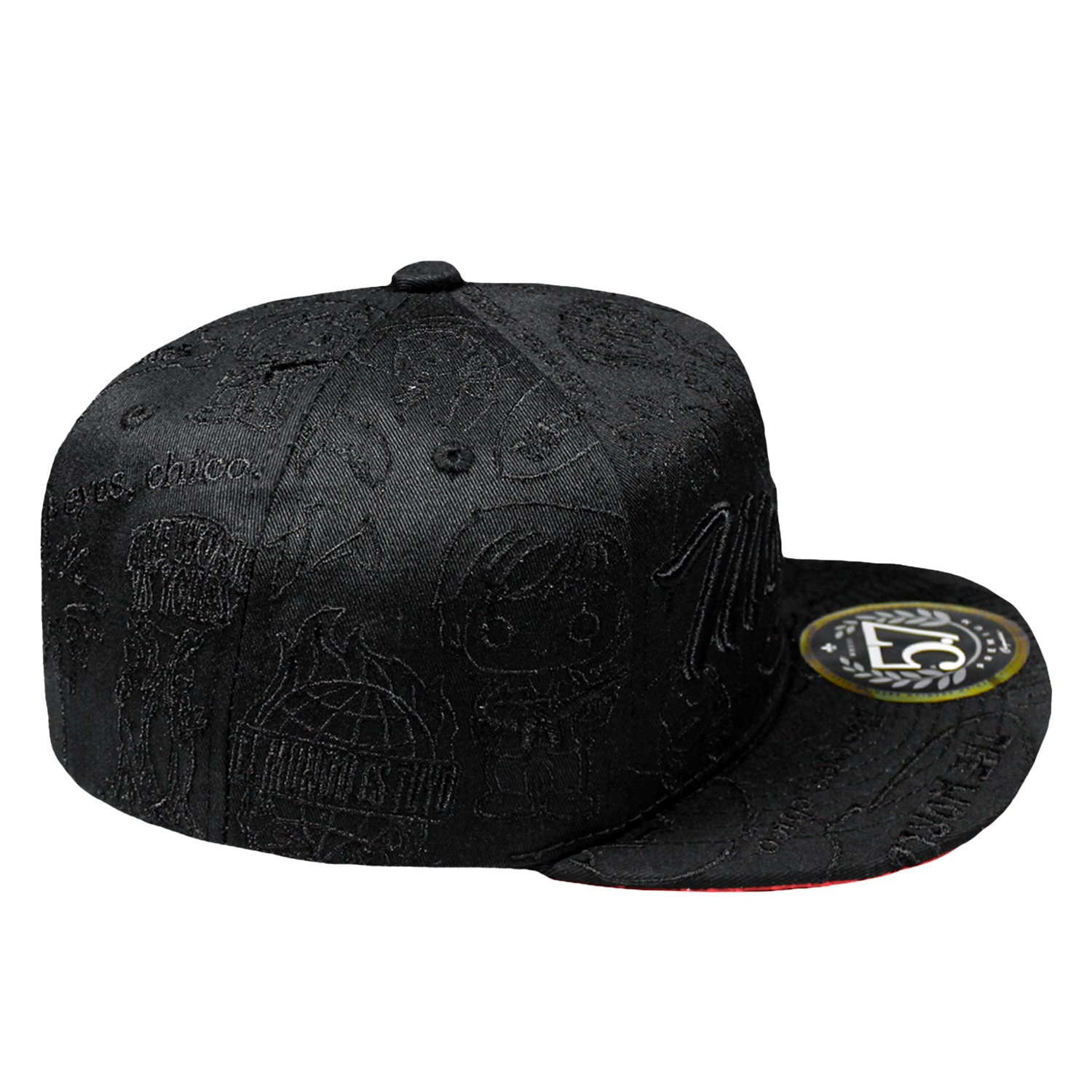 Montana Full Embroidery Black