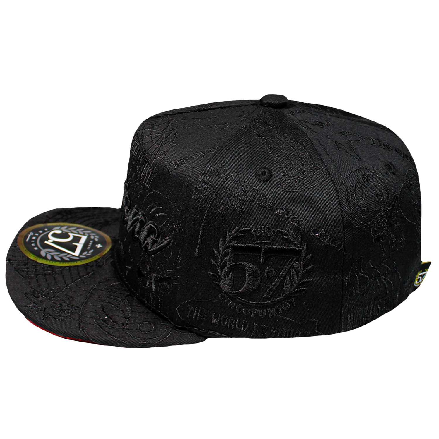 Montana Full Embroidery Black