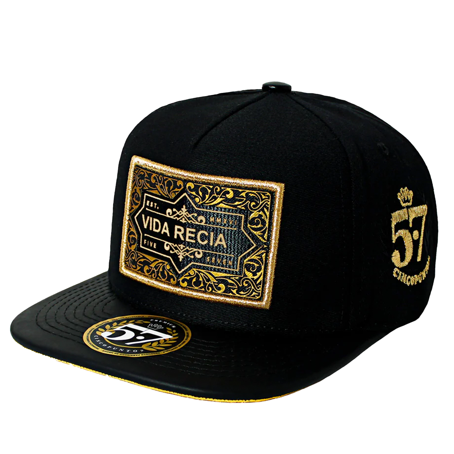 Gorra Parche Vida Recia Prémium Black/Yellow