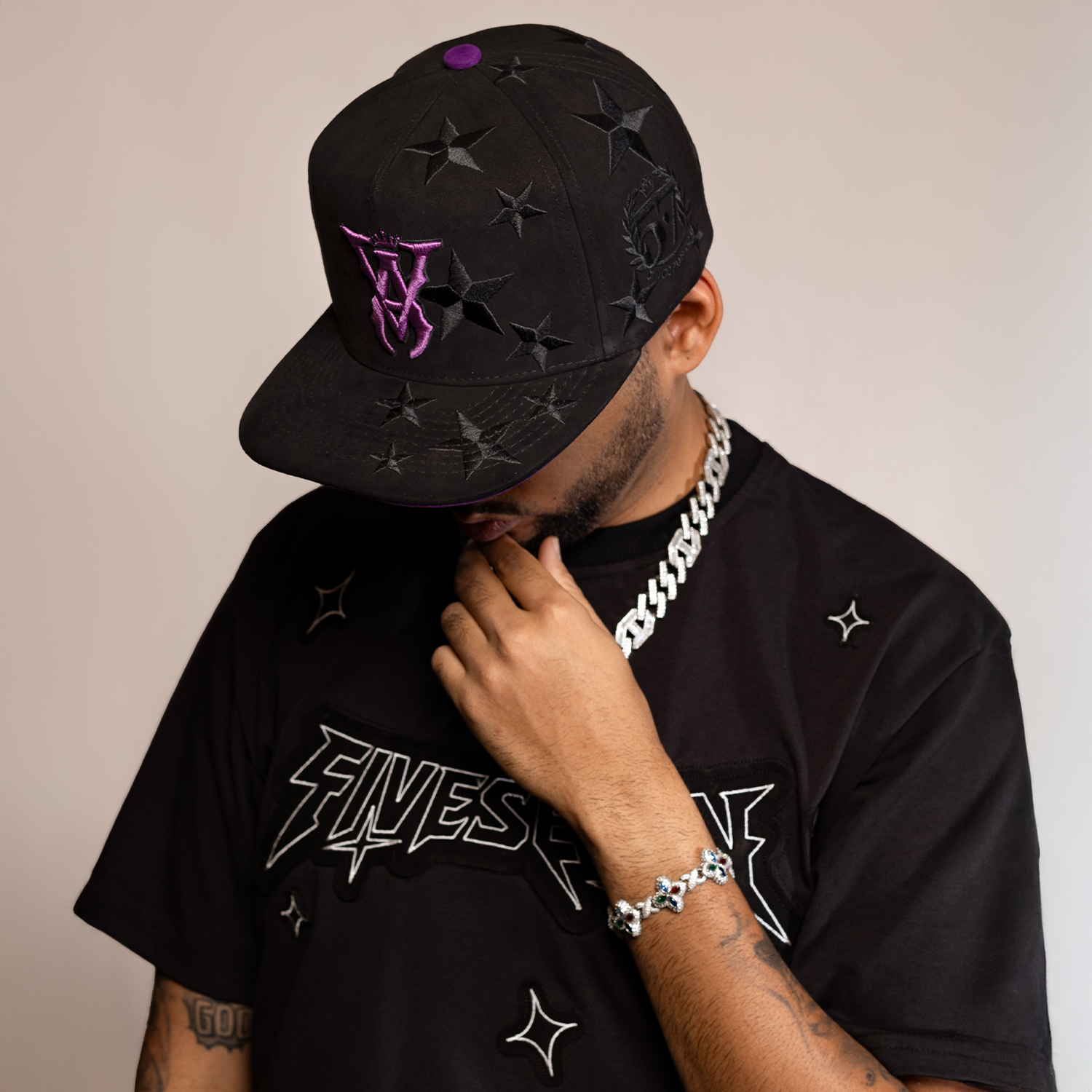 Va Stars Black & Purple