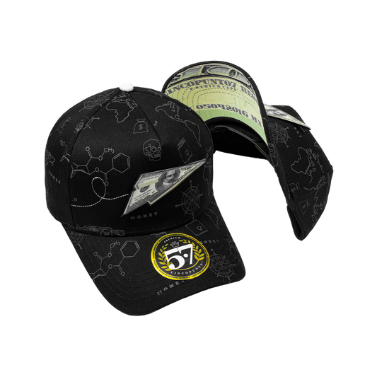 Paper Plane Full Print Black Curva
