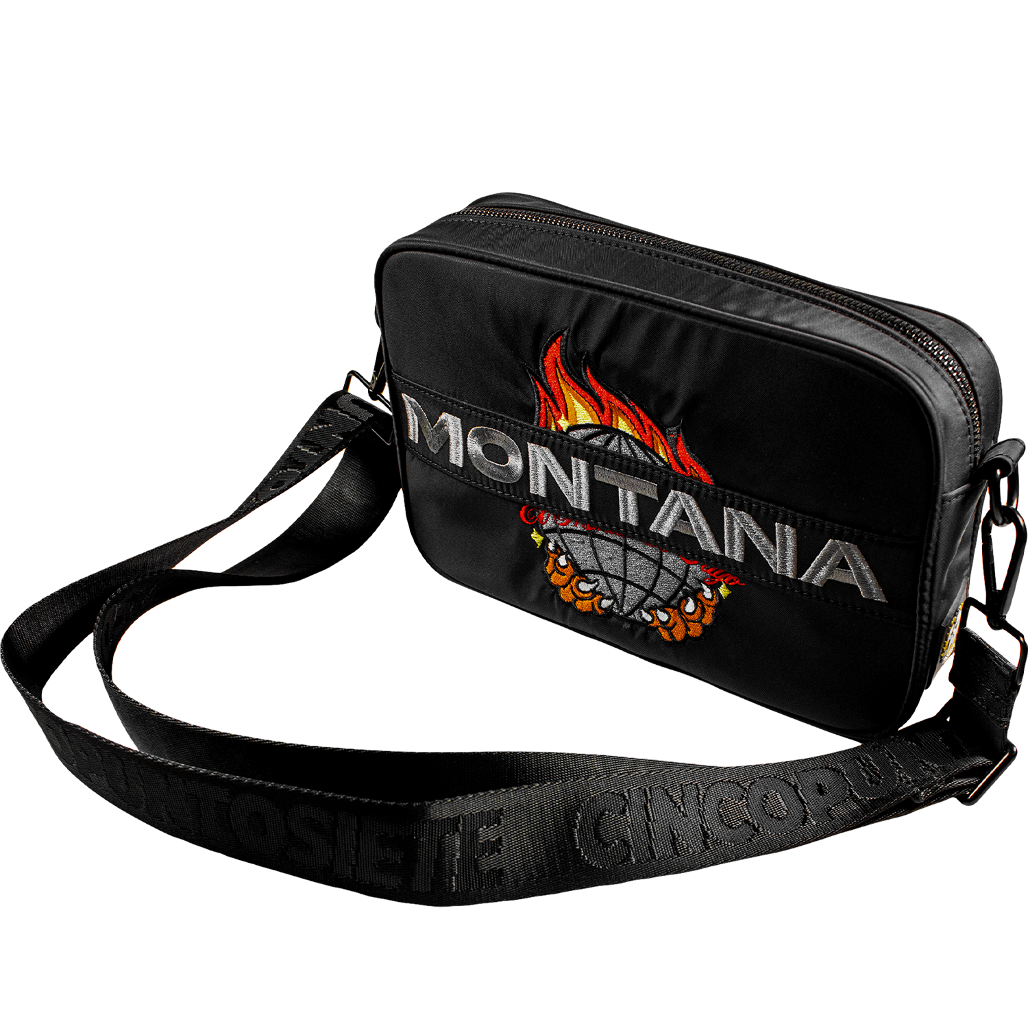 Sidebag Montana Black & Red