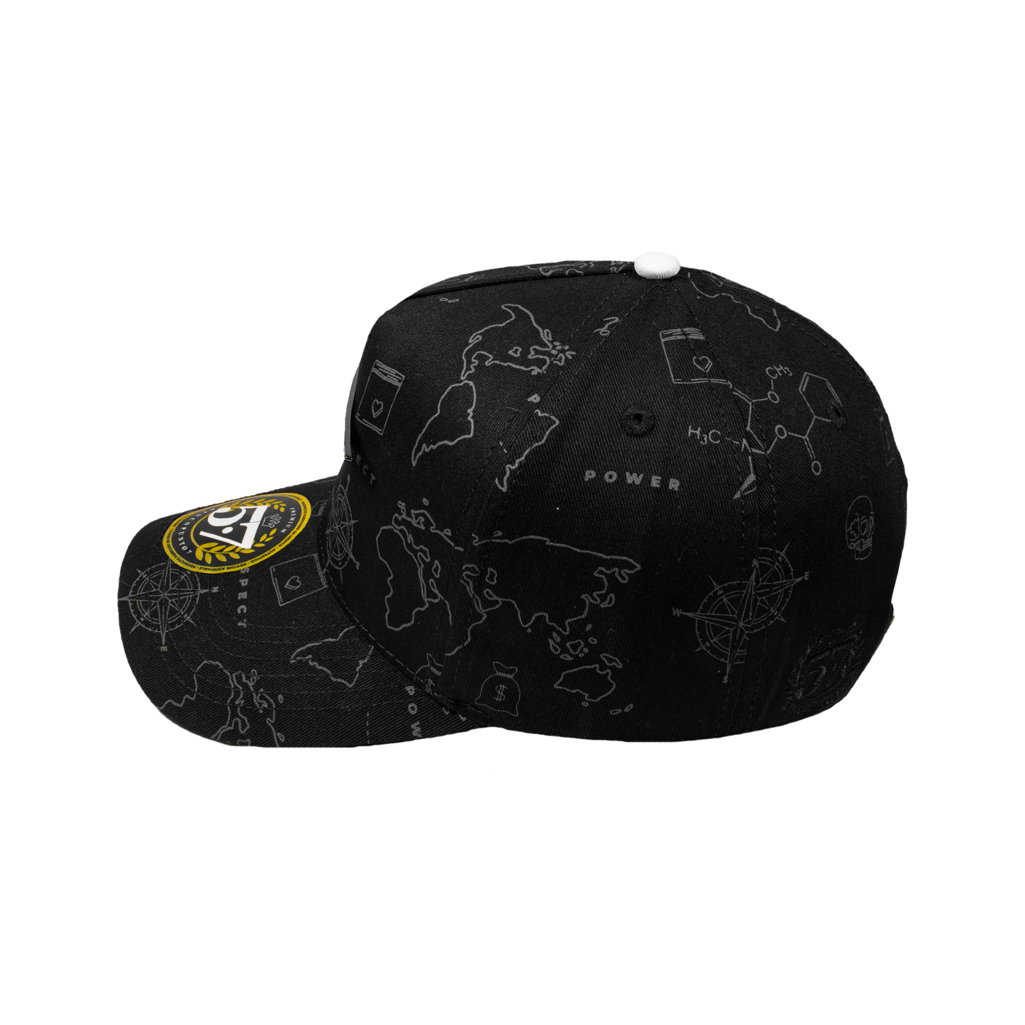 Paper Plane Full Print Black Curva
