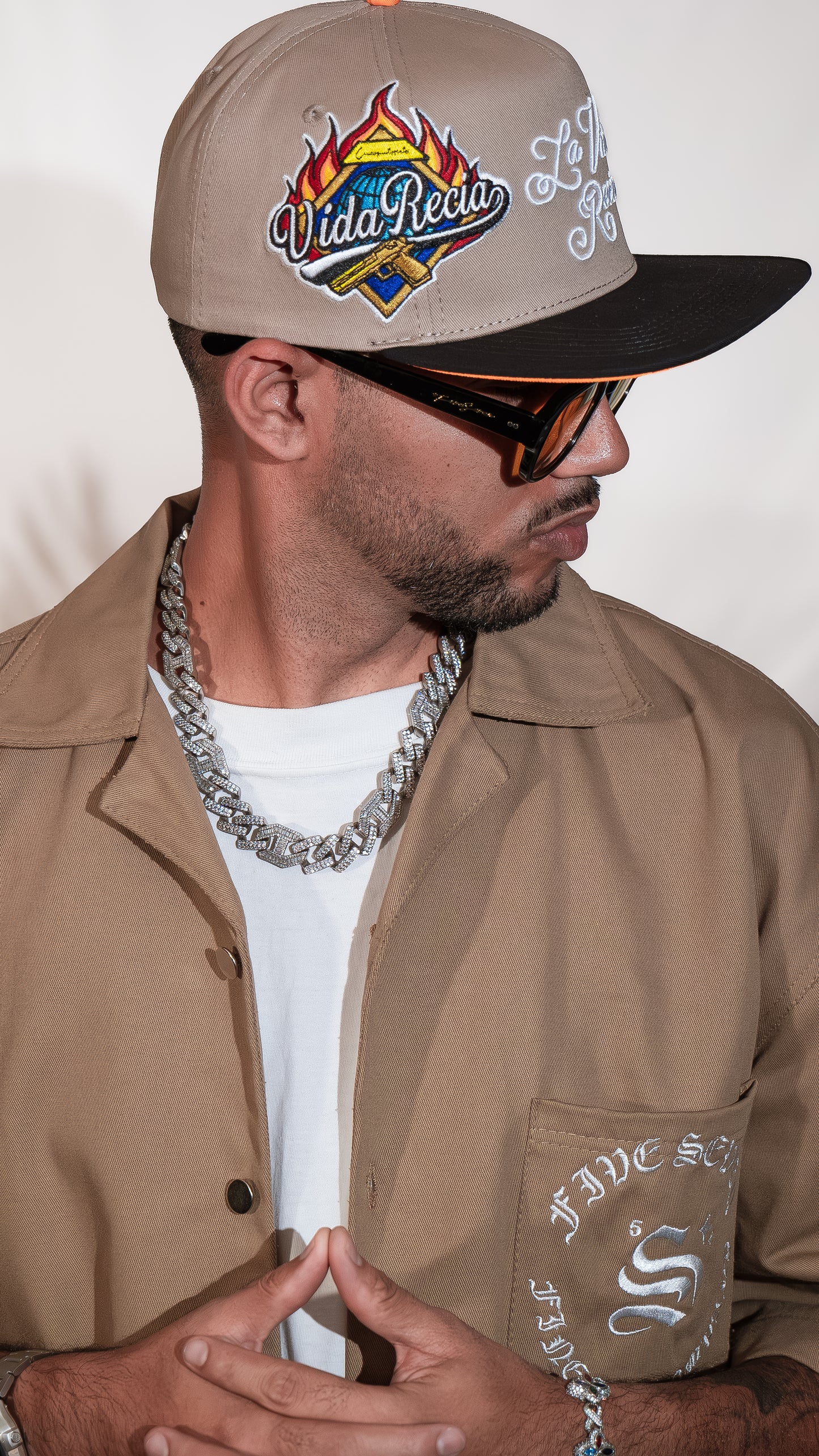 Gorra La Vida Recia brown cincopunto7