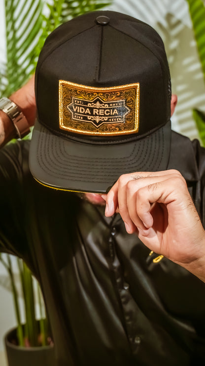 Gorra Parche Vida Recia black cincopunto7