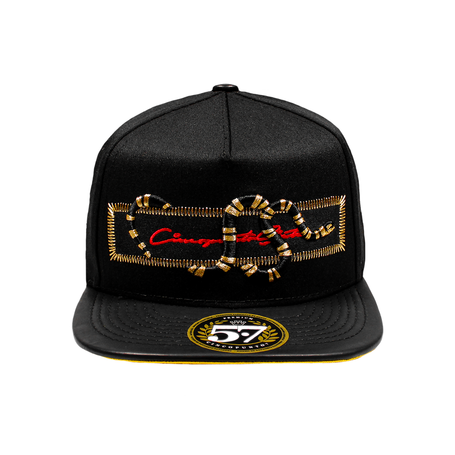 Gorra Serpiente Cincopunto7 Prémium Black/Yellow