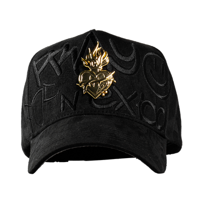 Metal Gold Pray For Mexico Black & Grey