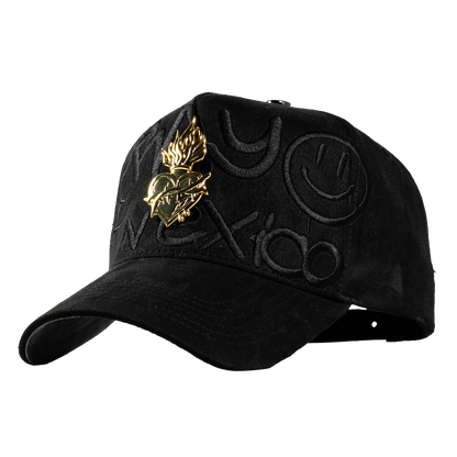 Metal Gold Pray For Mexico Black & Grey