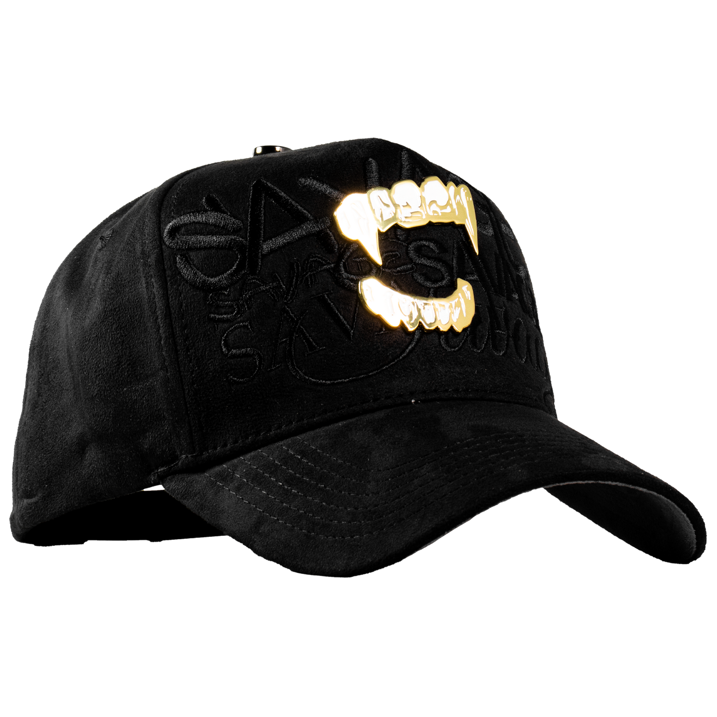 Metal Gold Savage Fangs Black & Grey