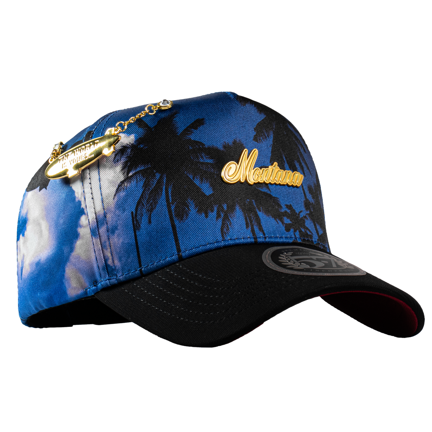 Placa Montana Palmeras Blue & Red