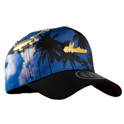 Placa Montana Palmeras Blue & Red