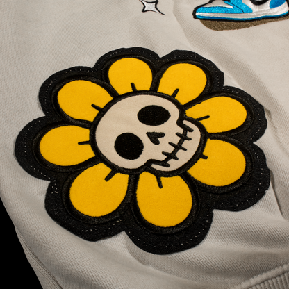 Hoodie Flower Skull
