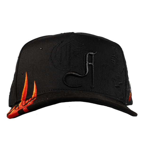Gorra Skull Rooster Flames