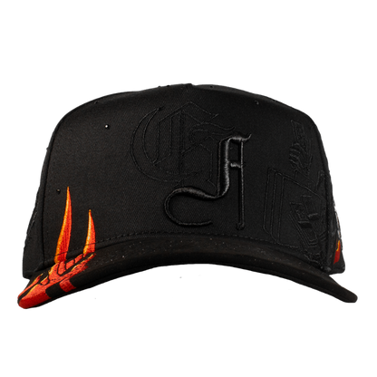 Gorra Skull Rooster Flames