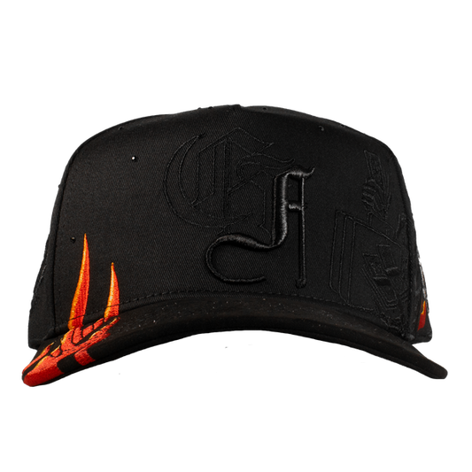 Gorra Skull Rooster Flames