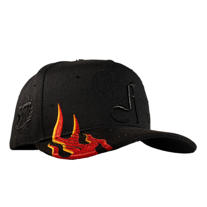 Gorra Skull Rooster Flames