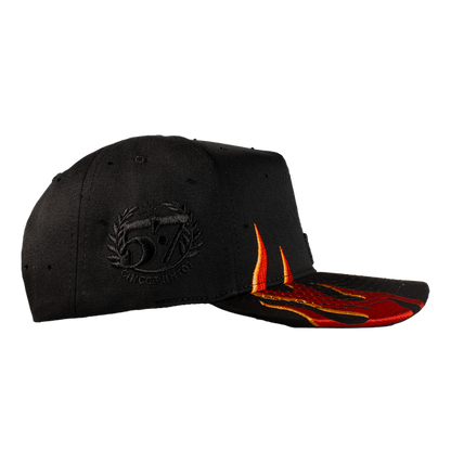 Gorra Skull Rooster Flames