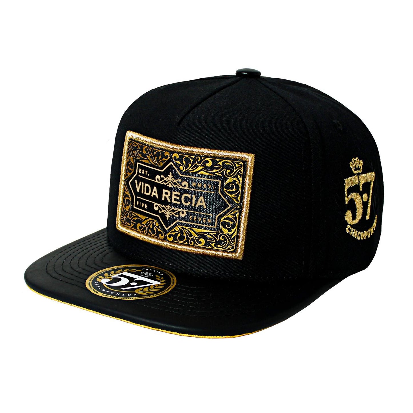 Gorra Parche Vida Recia black cincopunto7