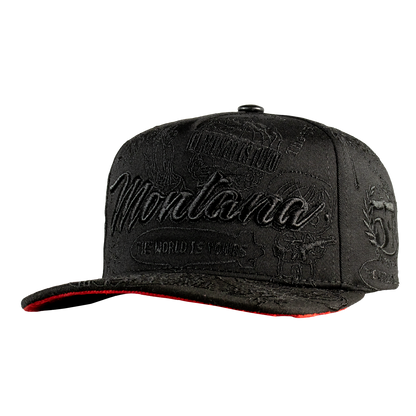 Gorra Montana bordado full Black, Edición Especial