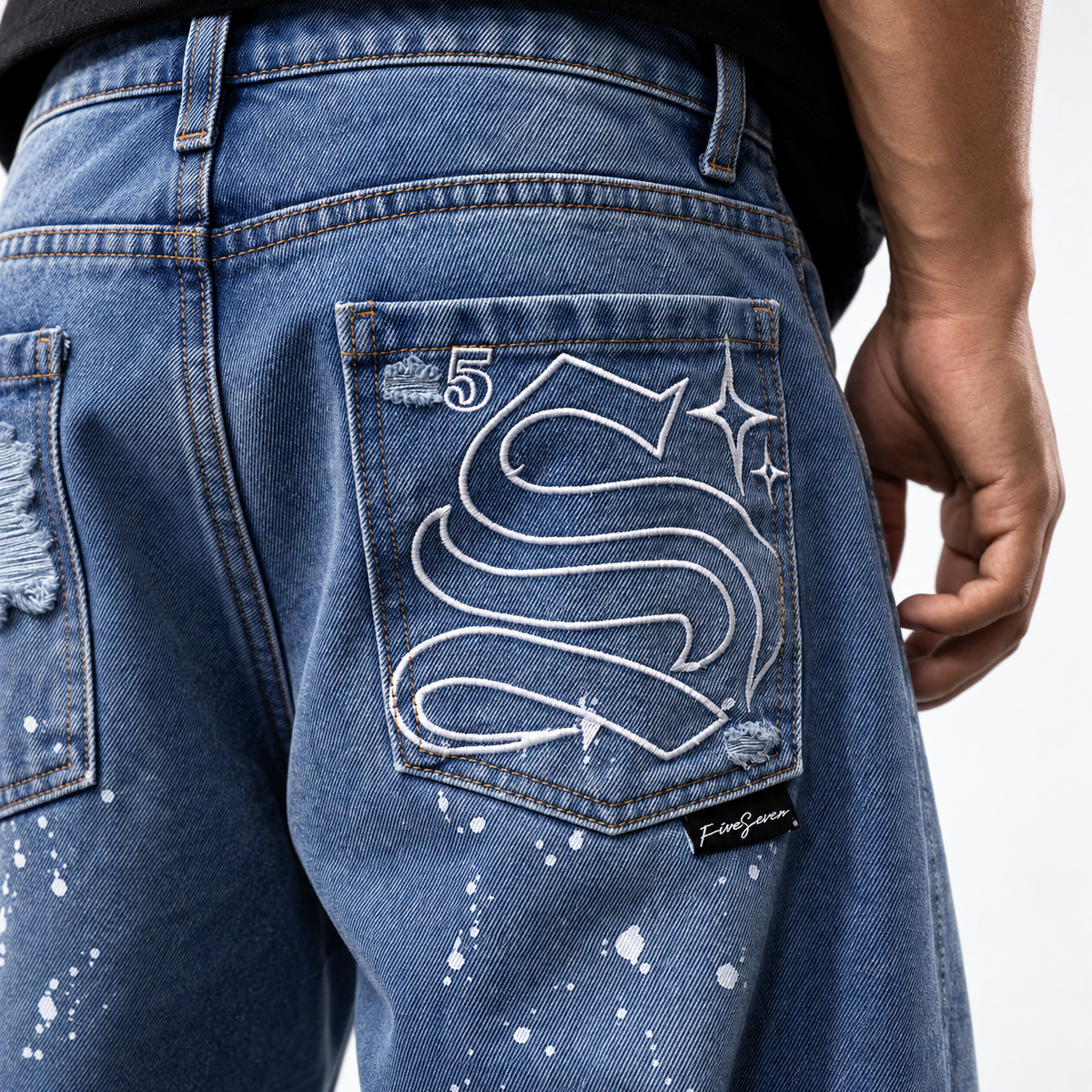 Jeans FVSVN Blue Destroyer Straight