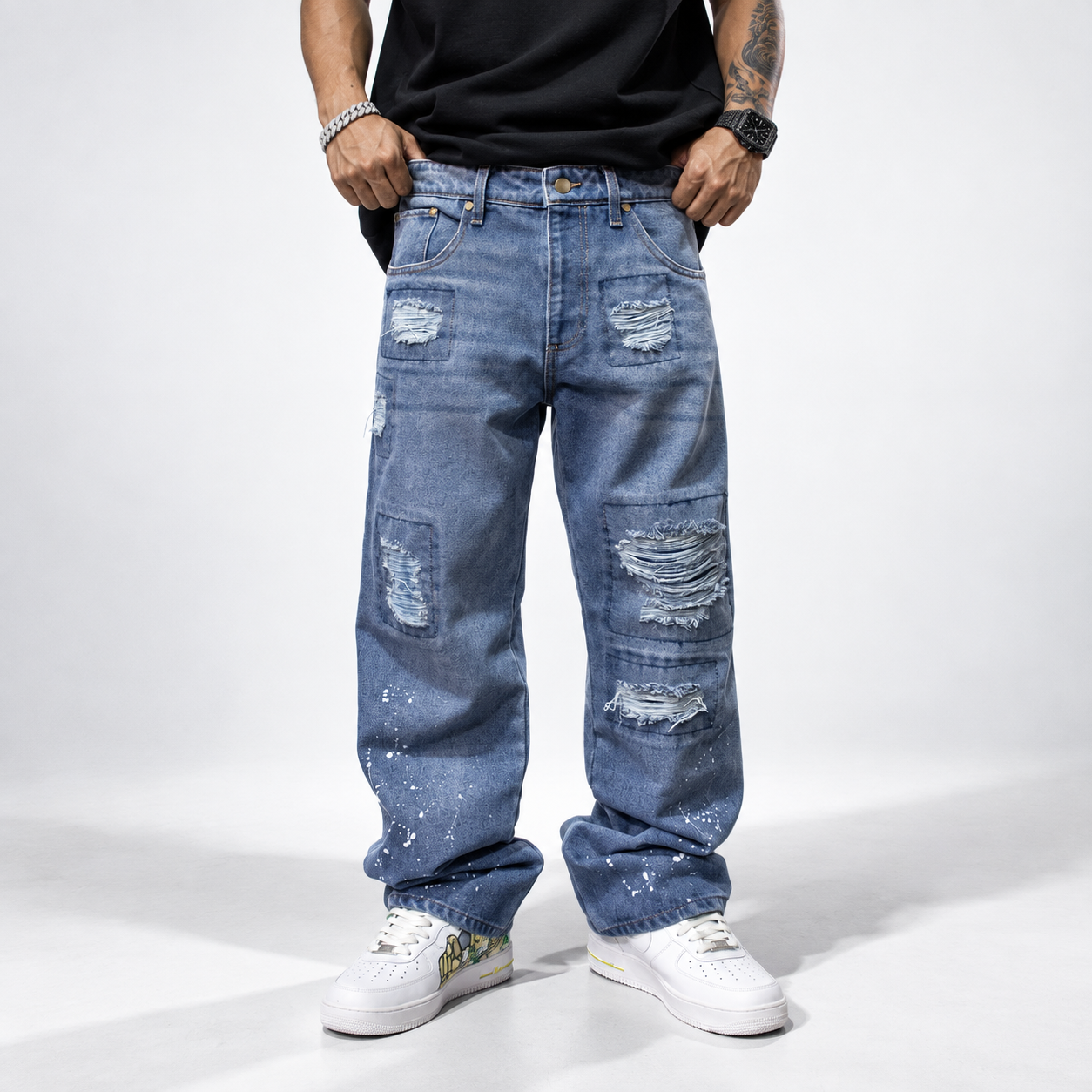 Jeans FVSVN Blue Destroyer Straight