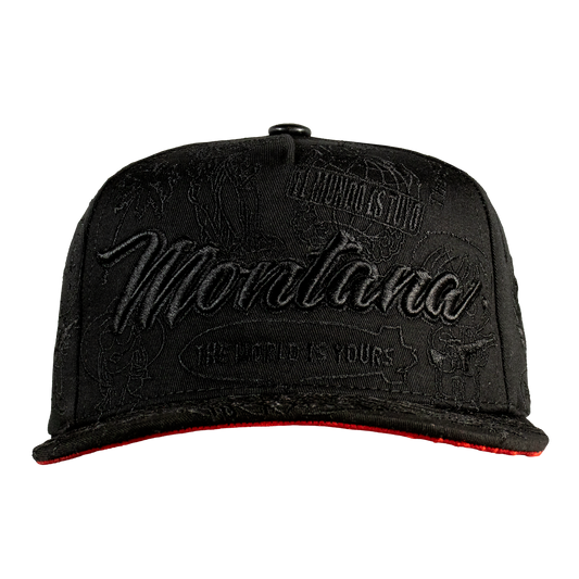 Gorra Montana bordado full Black, Edición Especial