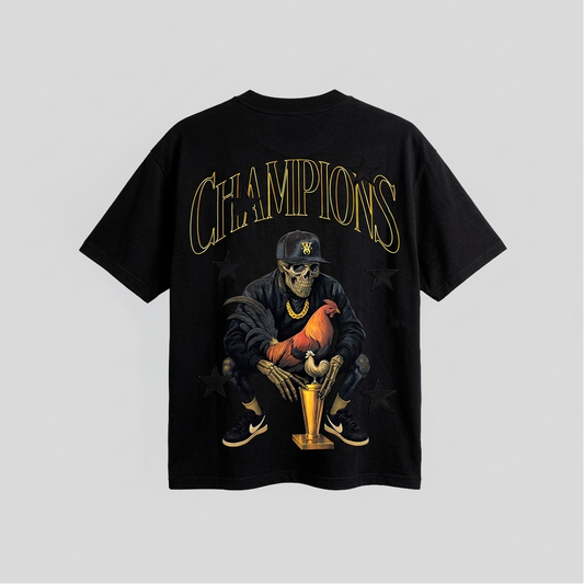 T-shirt Champions Skull Rooster