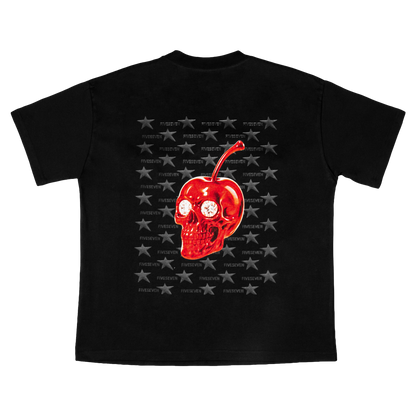 Playera Skull Star Cherry