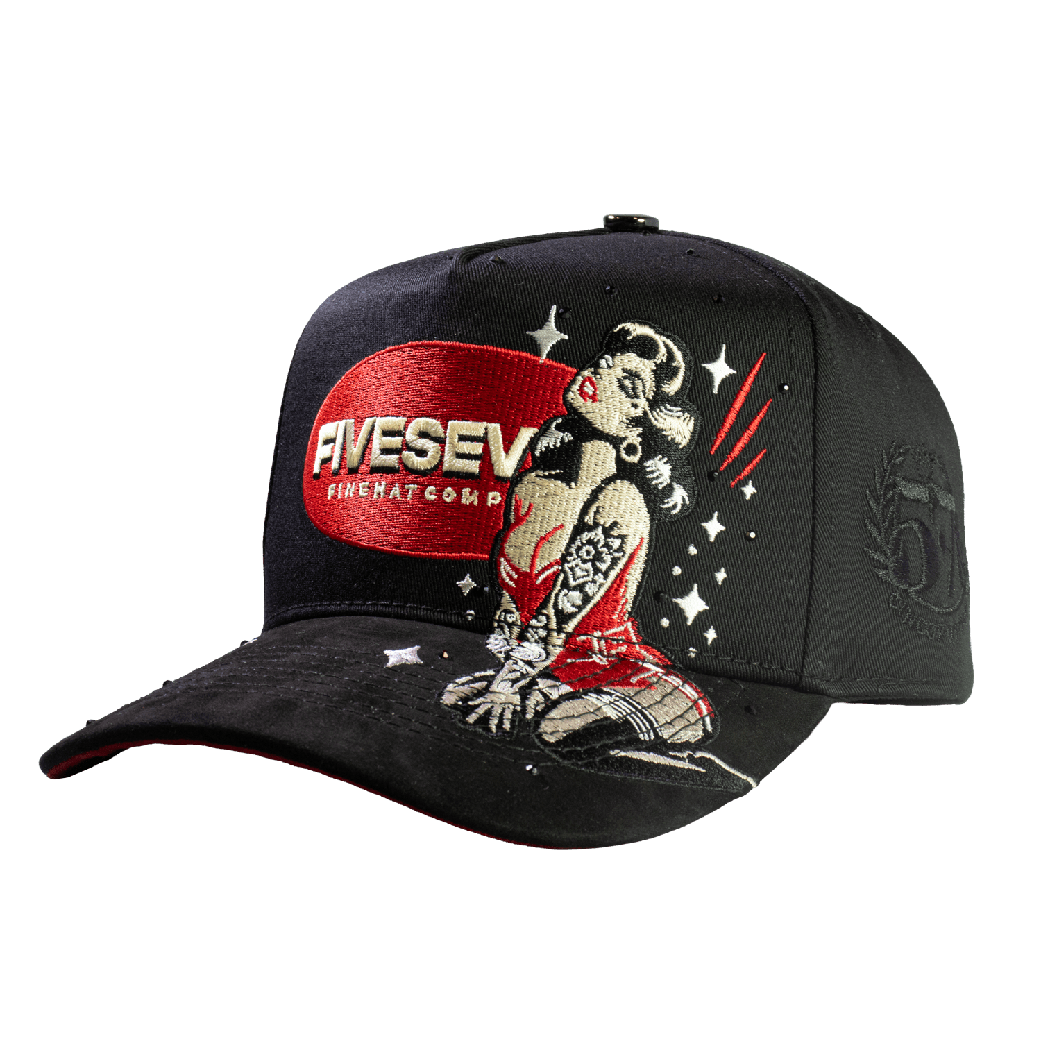 Five Seven Woman Vintage Black & Red - Cincopunto7
