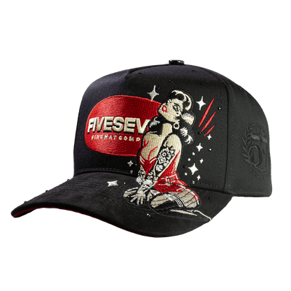 Five Seven Woman Vintage Black & Red - Cincopunto7