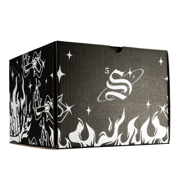 Full set Flames, caja, cubre polvo y accesorio. - Cincopunto7