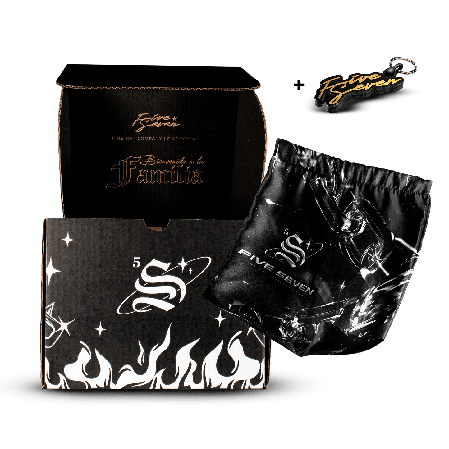 Full set Flames, caja, cubre polvo y accesorio. - Cincopunto7