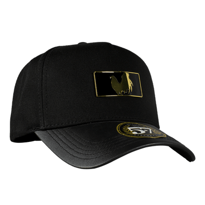 Gallo Beisbol Placa Black Curva - Cincopunto7