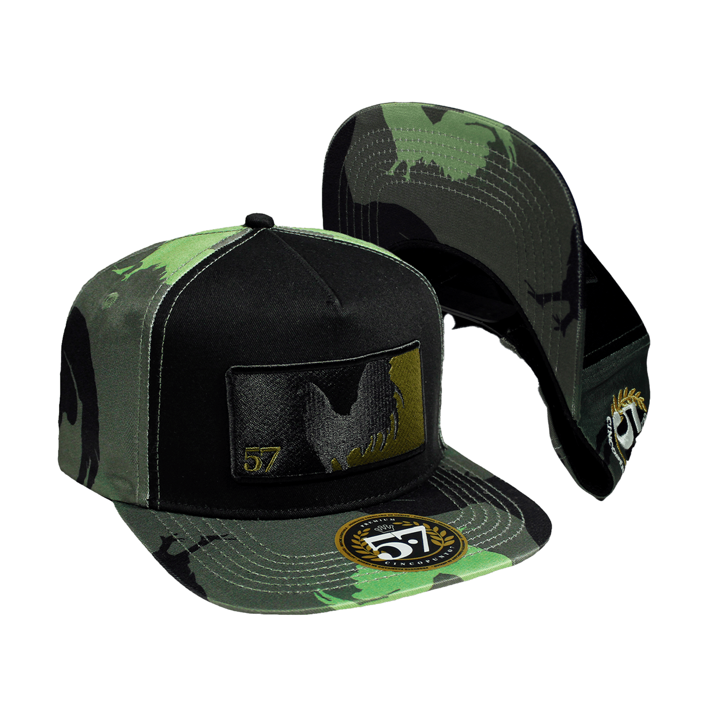 Gallo Beisbol Rooster Black And Green - Cincopunto7