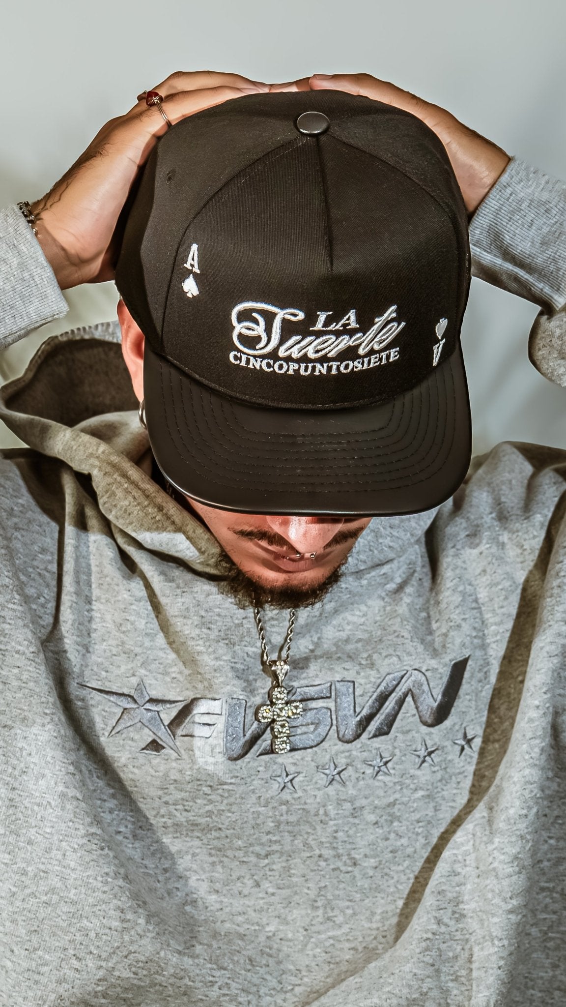 Gorra La Suerte Premium black cincopunto7 - Cincopunto7