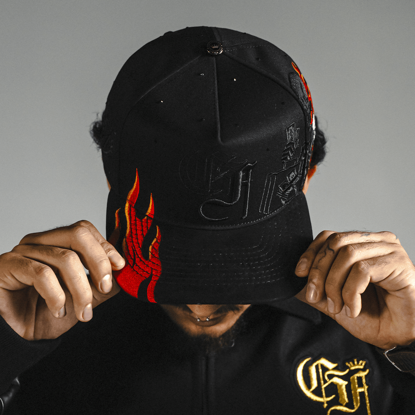 Gorra Skull Rooster Flames - Cincopunto7