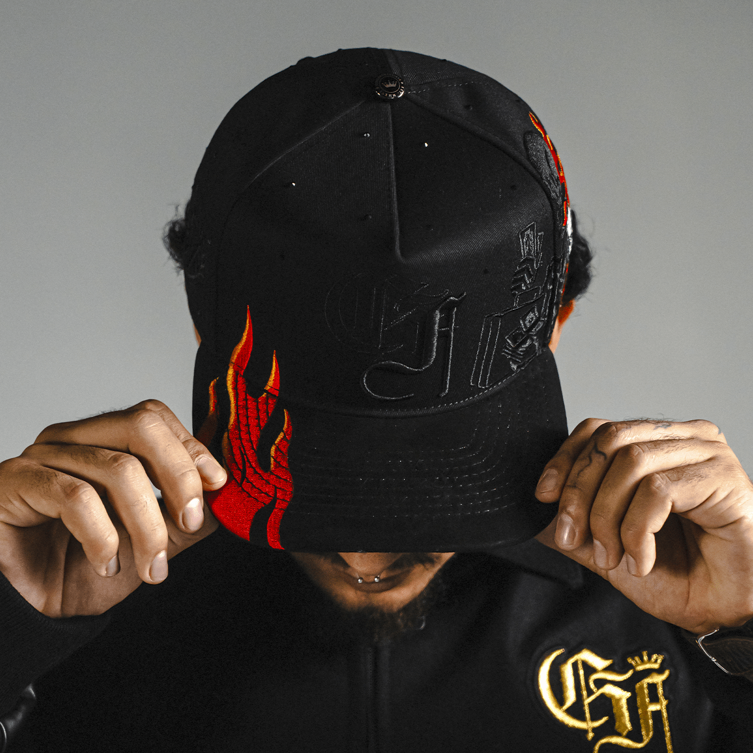 Gorra Skull Rooster Flames - Cincopunto7