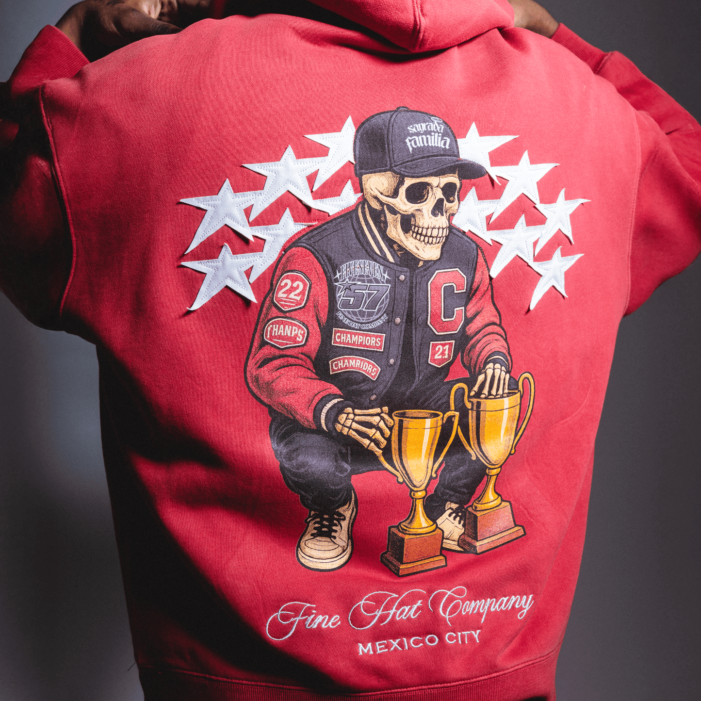 Hoodie champions FALLEN Skull - Cincopunto7